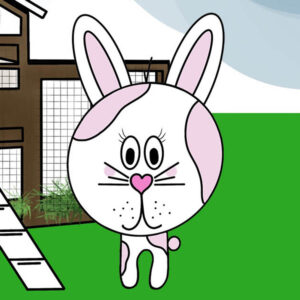 Merel en Tijn en Fieboflap het konijn Kiekeboe